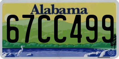 AL license plate 67CC499