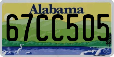 AL license plate 67CC505