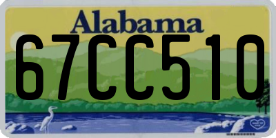 AL license plate 67CC510