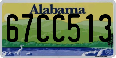 AL license plate 67CC513