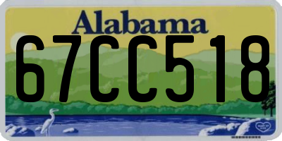 AL license plate 67CC518