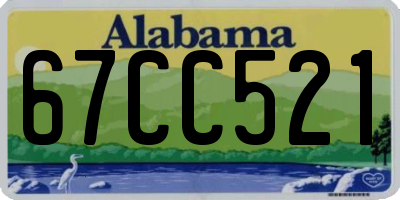 AL license plate 67CC521