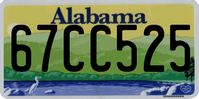 AL license plate 67CC525