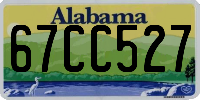 AL license plate 67CC527