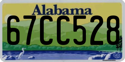 AL license plate 67CC528