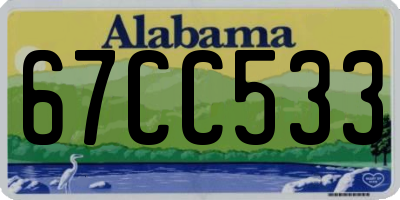 AL license plate 67CC533
