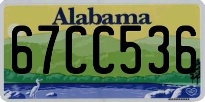AL license plate 67CC536