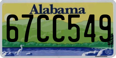 AL license plate 67CC549