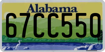 AL license plate 67CC550