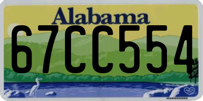 AL license plate 67CC554