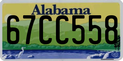 AL license plate 67CC558