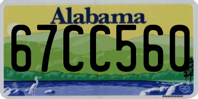 AL license plate 67CC560