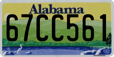 AL license plate 67CC561