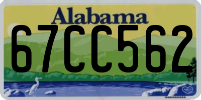AL license plate 67CC562
