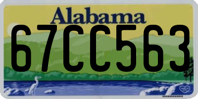 AL license plate 67CC563