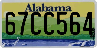AL license plate 67CC564