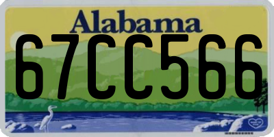 AL license plate 67CC566