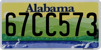 AL license plate 67CC573