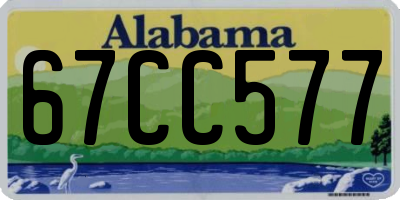 AL license plate 67CC577