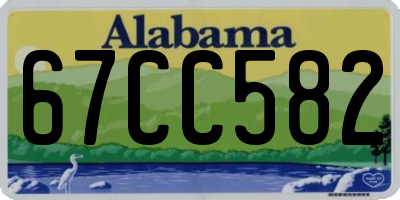 AL license plate 67CC582