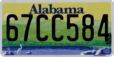 AL license plate 67CC584