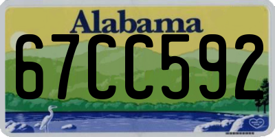 AL license plate 67CC592