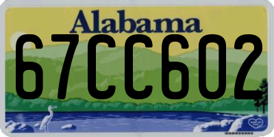 AL license plate 67CC602