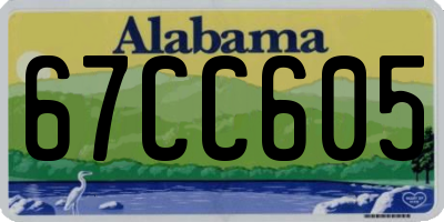 AL license plate 67CC605