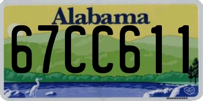AL license plate 67CC611