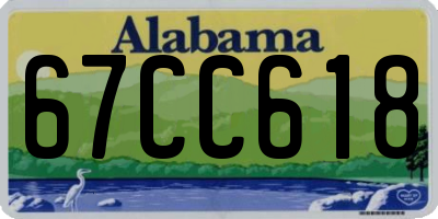 AL license plate 67CC618