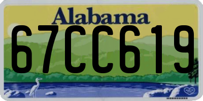 AL license plate 67CC619