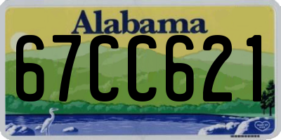 AL license plate 67CC621