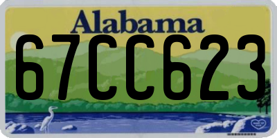 AL license plate 67CC623