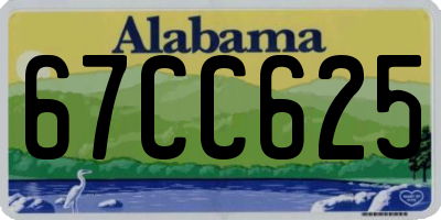 AL license plate 67CC625