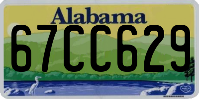 AL license plate 67CC629