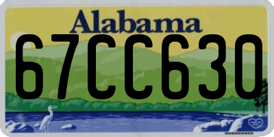 AL license plate 67CC630