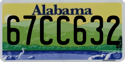 AL license plate 67CC632