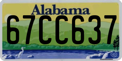AL license plate 67CC637