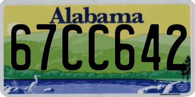 AL license plate 67CC642