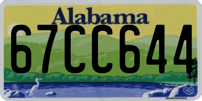 AL license plate 67CC644