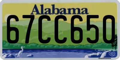 AL license plate 67CC650
