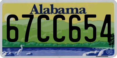 AL license plate 67CC654