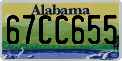 AL license plate 67CC655