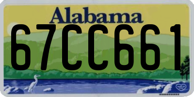 AL license plate 67CC661