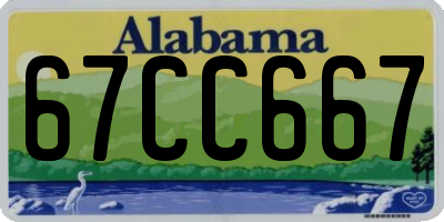 AL license plate 67CC667
