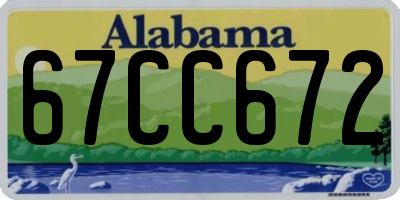 AL license plate 67CC672