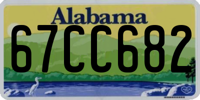 AL license plate 67CC682