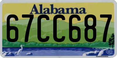 AL license plate 67CC687