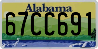 AL license plate 67CC691