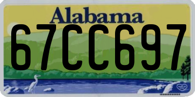 AL license plate 67CC697